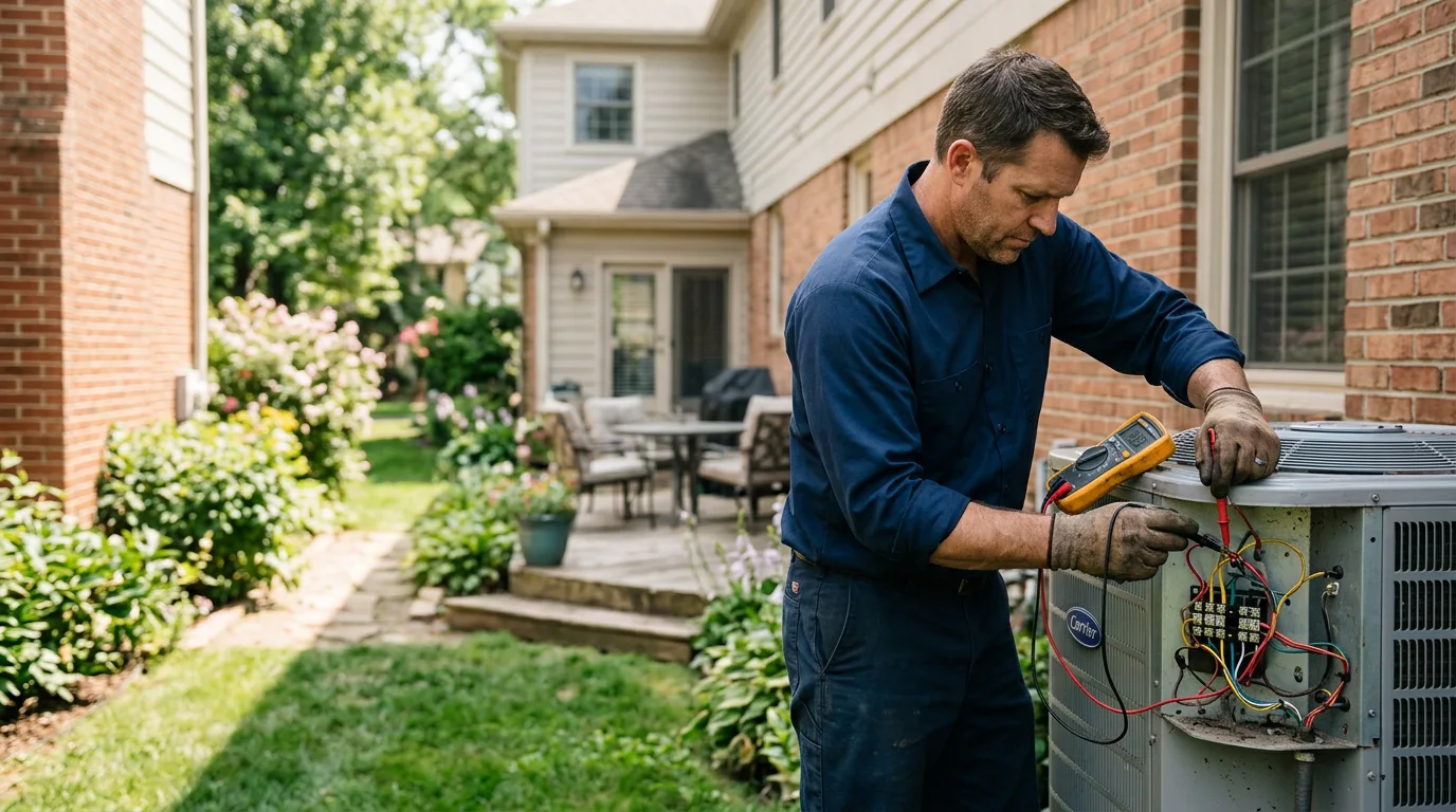 HVAC technician working near Friendship, NY
